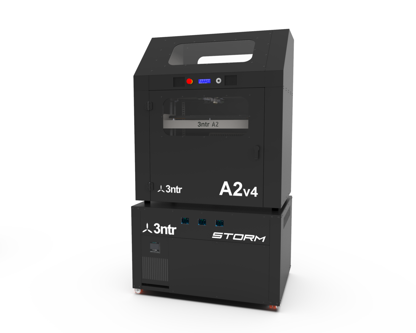A2v4_Storm A2v4 Printer atop Storm Drying Unit