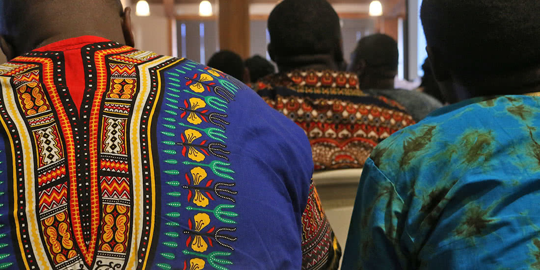 The Keystone Project students in traditional garments